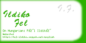 ildiko fel business card